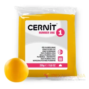 Arcilla Polimérica Cernit Number One Amarillo 250g