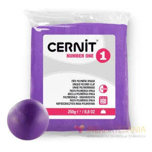 Arcilla Polimérica Cernit Number One Morado 250g