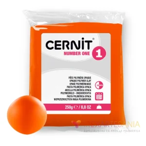 Arcilla Polimérica Cernit Number One Naranja 250g