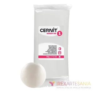 Arcilla Polimérica Cernit Number One Blanco 500g