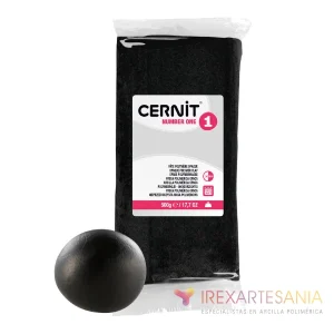 Arcilla Polimérica Cernit Number One Negro 500g