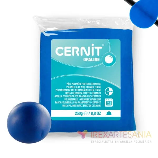 Arcilla Polimérica Cernit Opaline Azul Primario 250g