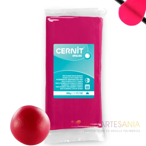 Arcilla Polimérica Cernit Opaline Magenta 500g