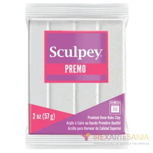 Premo Sculpey Blanco Purpurina