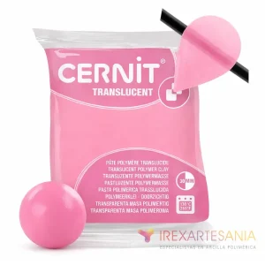 arcilla polimérica Cernit Translucent Cuarzo Rosa 57 g efecto translúcido