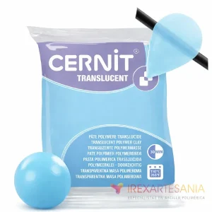 arcilla polimérica Cernit Translucent Jade 57 g efecto translúcido