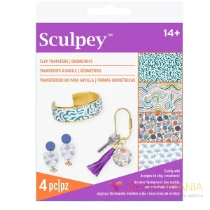 Sculpey Clay Transfers Geometrics transferencias geométricas para arcilla polimérica