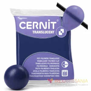 Cernit Translucent Arándano 56 g arcilla polimérica translúcida azul