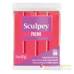 Sculpey Premo Coral, arcilla polimérica profesional en pastilla de 57 g.